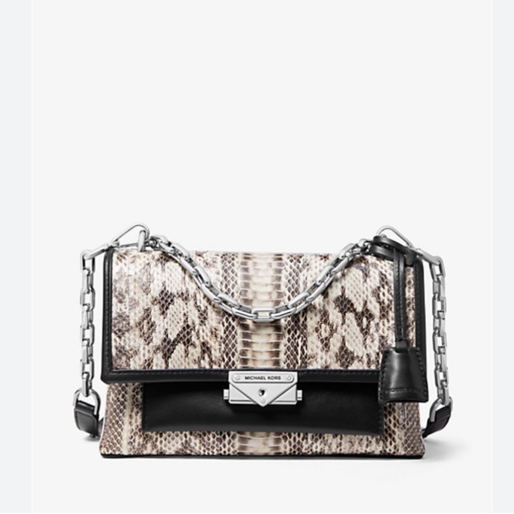 Michael Kors Cece Medium Snakeskin Shoulder Bag